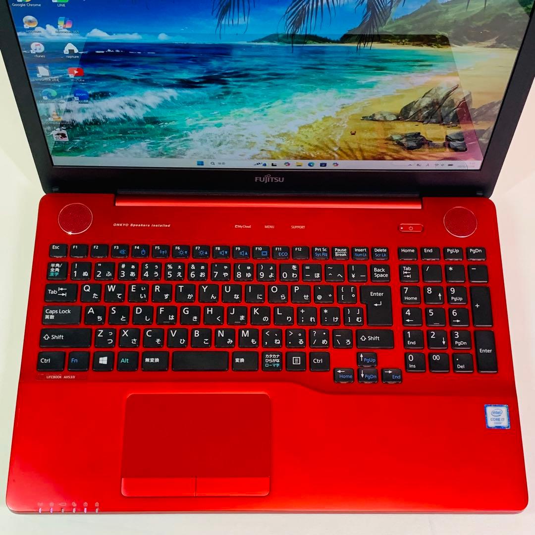 Core i7✨SSD1TB✨16GB✨Windows 11✨赤✨ノートパソコン