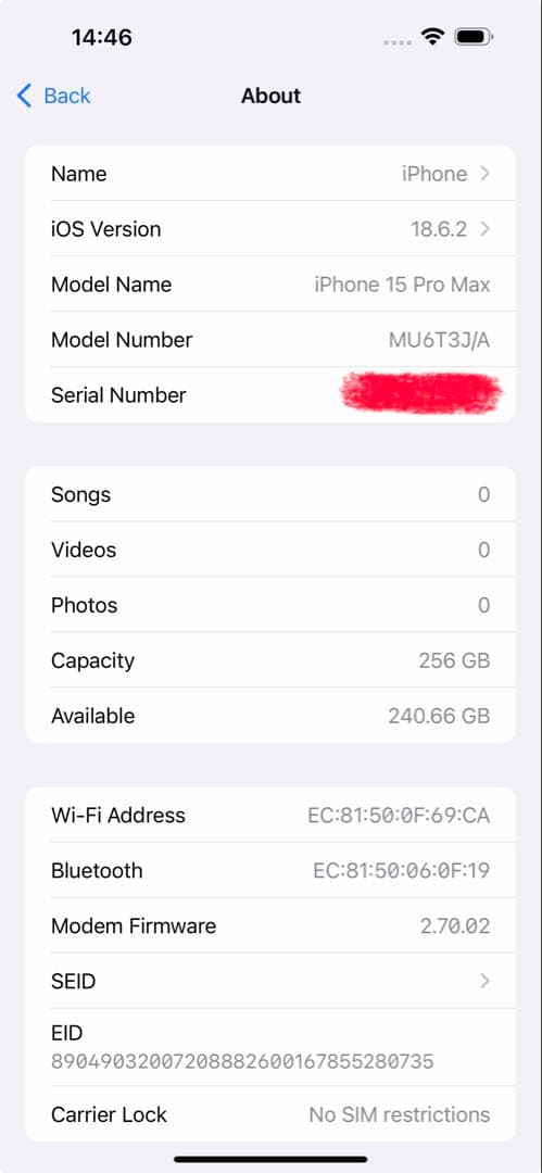 iPhone 15 Pro max ディープブルー