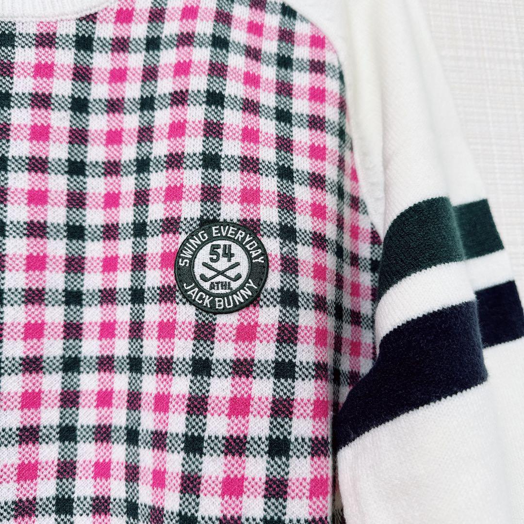 ジャックバニー メンズ チェック柄 セーター サイズ6