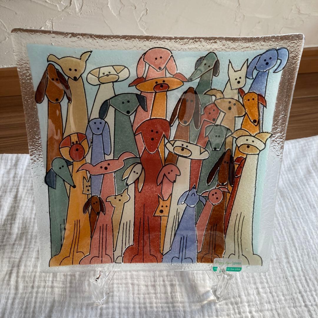 犬　わんちゃん　グラス　プレート