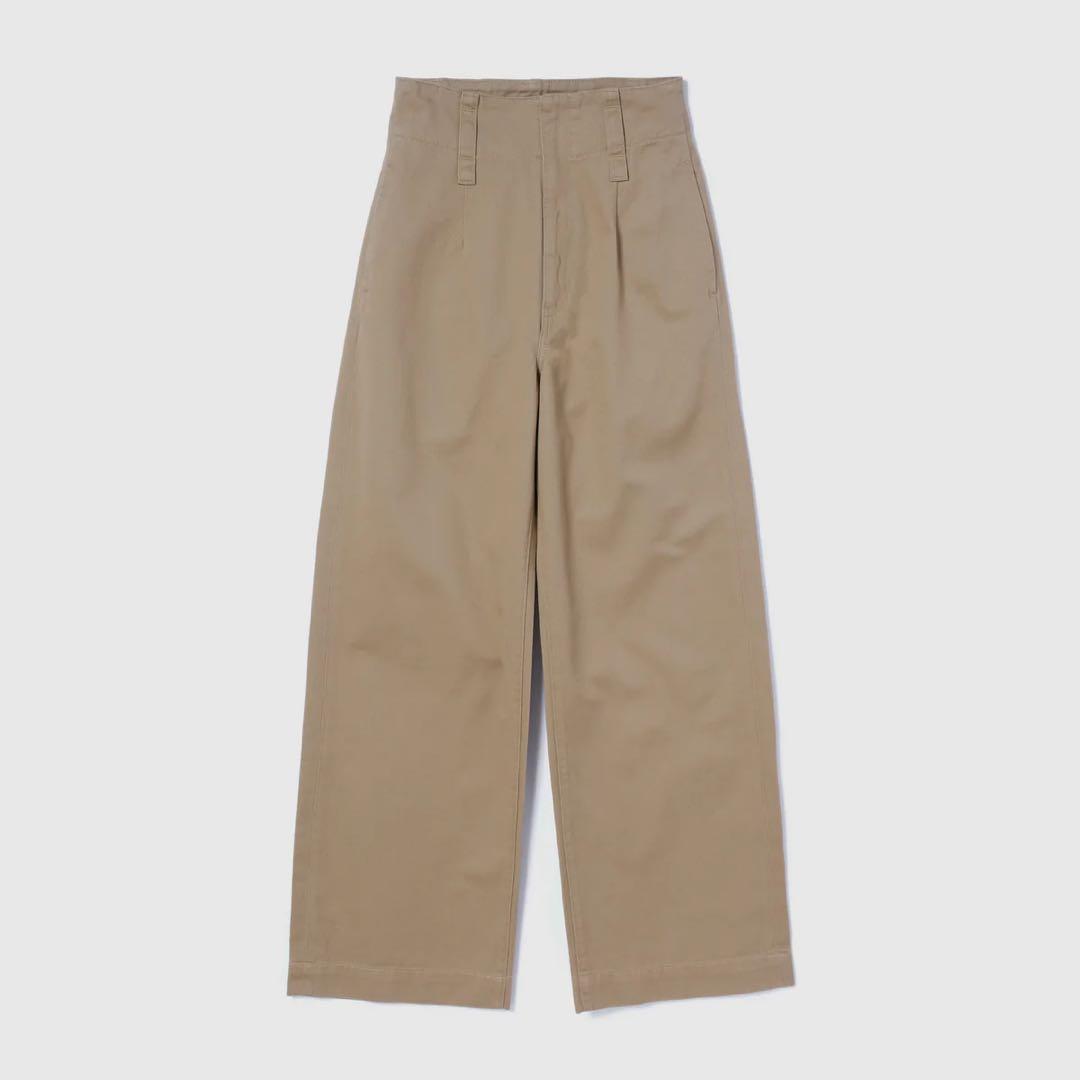 SeaRoomLynn ハイウエストLOOSEチノトラウザー