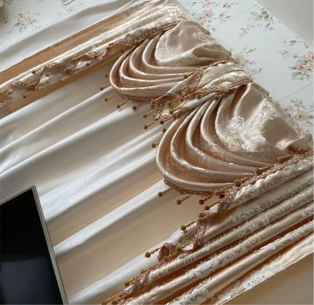 カーテン　バランス　スワッグ　高級　オーダー輸入品