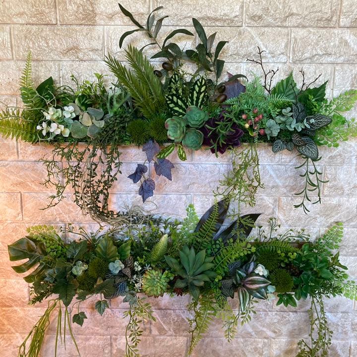 光触媒　人工観葉植物　ウォールグリーン　造花　インテリア60353