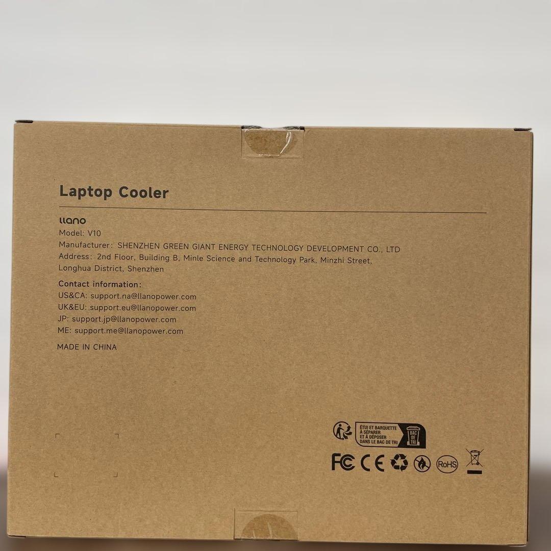 12095 llano V10 ノートパソコン 冷却台 ホワイト, ハブ+RGB