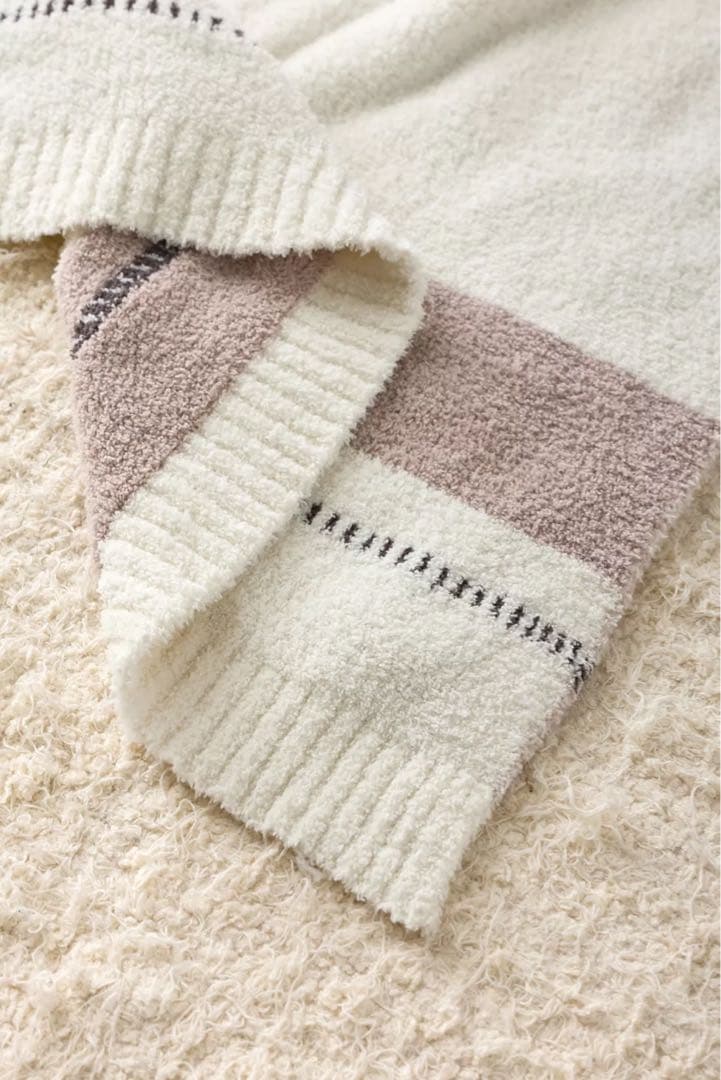 新品 ベアフットドリームス 馬柄　セミダブル ブランケット　＊新年の迎え飾りにも