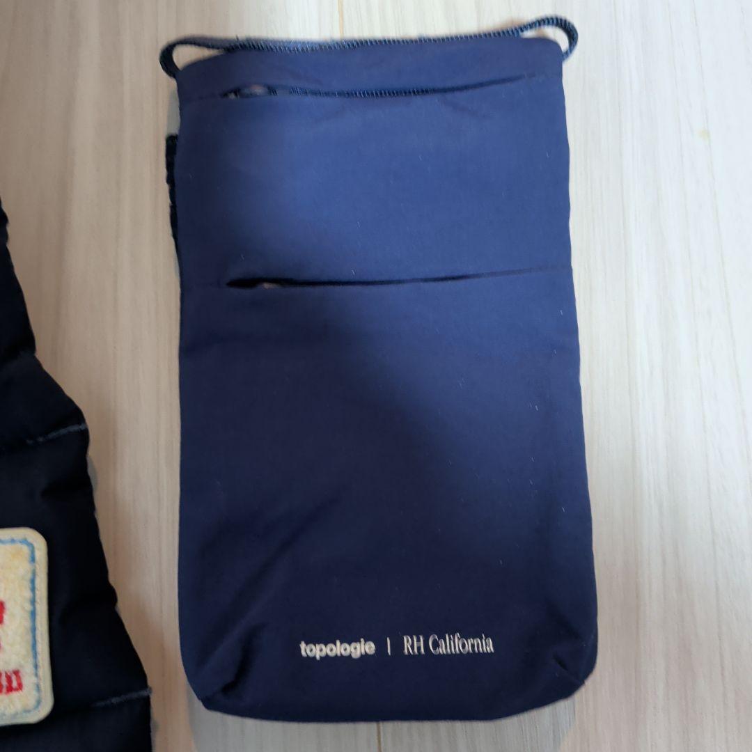 き*も様 【使用数回】topologie パッチ付きネイビー小型バッグ