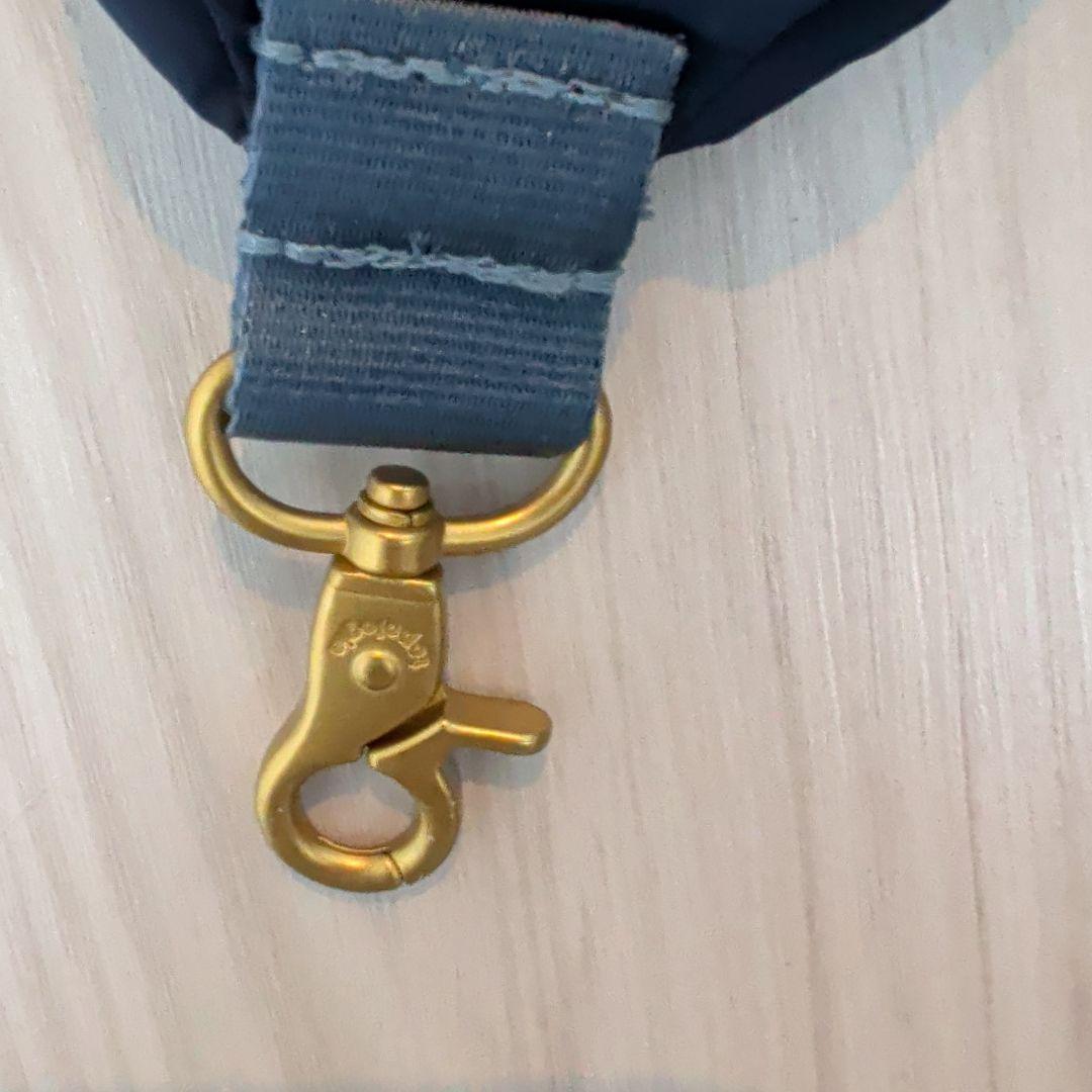 き*も様 【使用数回】topologie パッチ付きネイビー小型バッグ