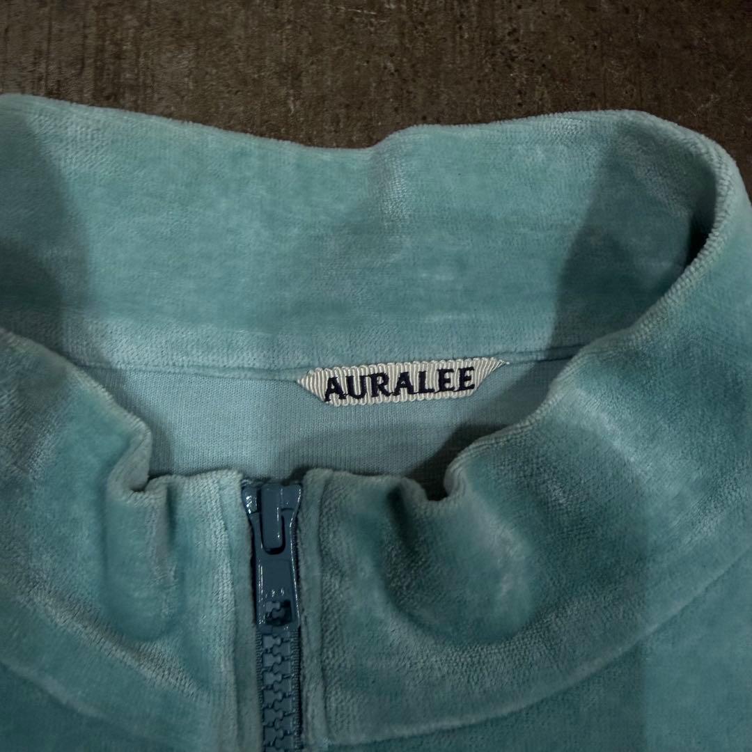 トップス ORGANIC COTTON VELOUR HALF ZIP BLOUSON