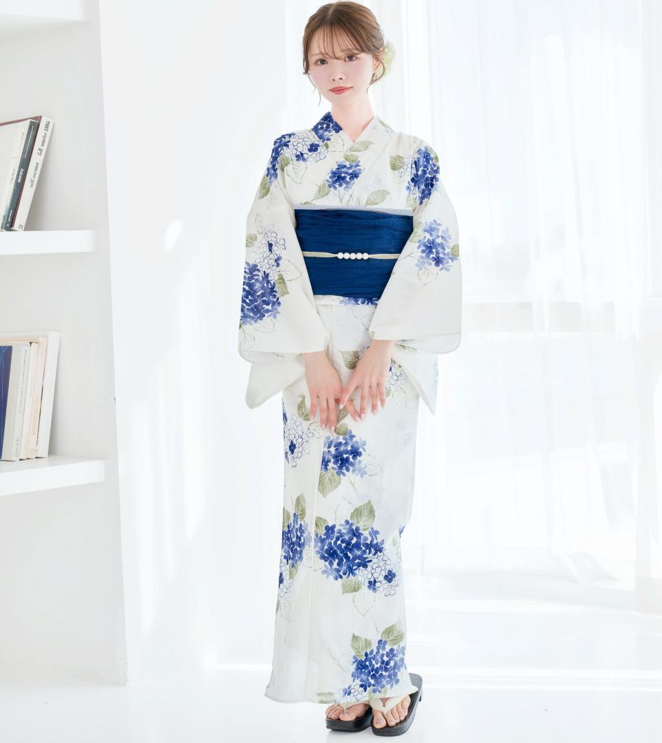 新品 浴衣 セット 浴衣セット ゆかた レディース 大人 紫陽花 Y5-15