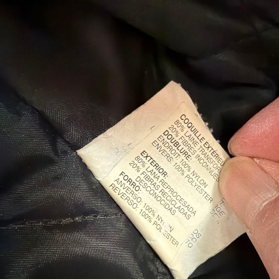 DeLONG スタジャン M 黒/レザー SL刺繍