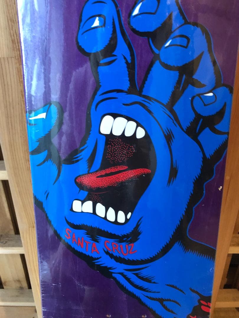 台湾製無地黒デッキテープ付き SANTACRUZ　サンタクルーズ8.0デッキ