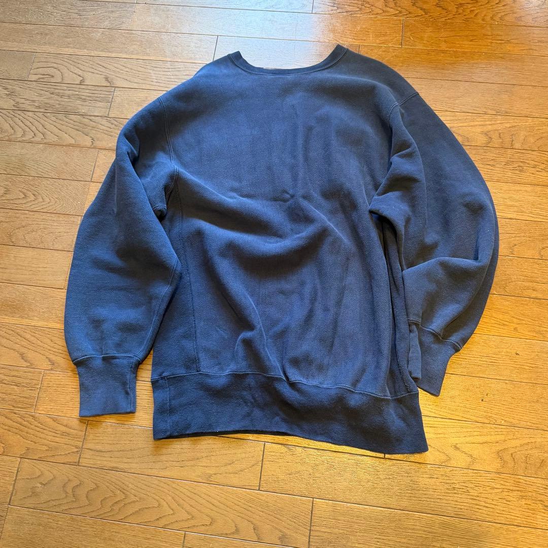 90s USA製 champion リバースウィーブ 刺繍トリコタグ ネイビー