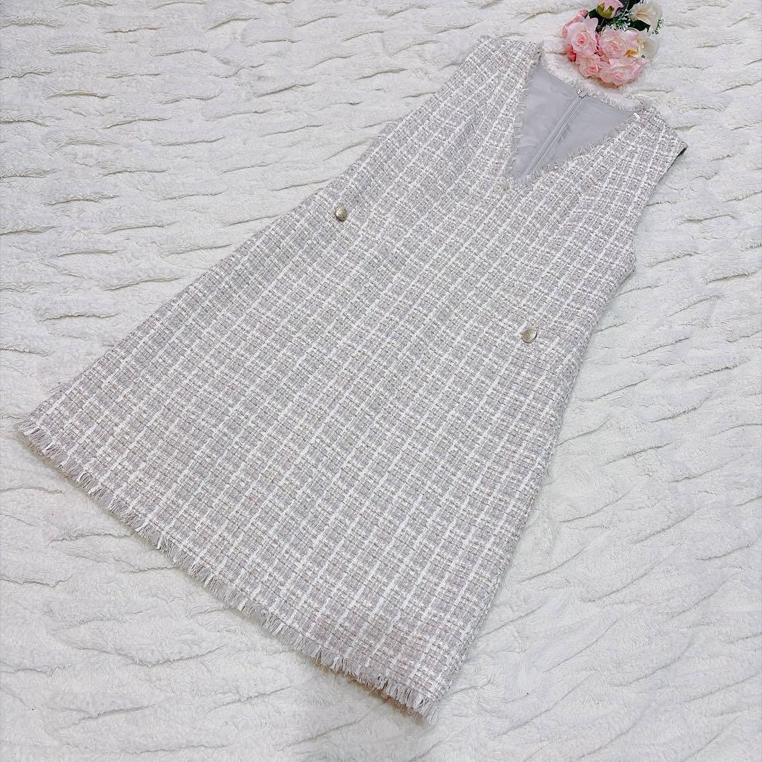 【美品】マルイ限定　ジャスグリッティー　ミックスツイードワンピース 2