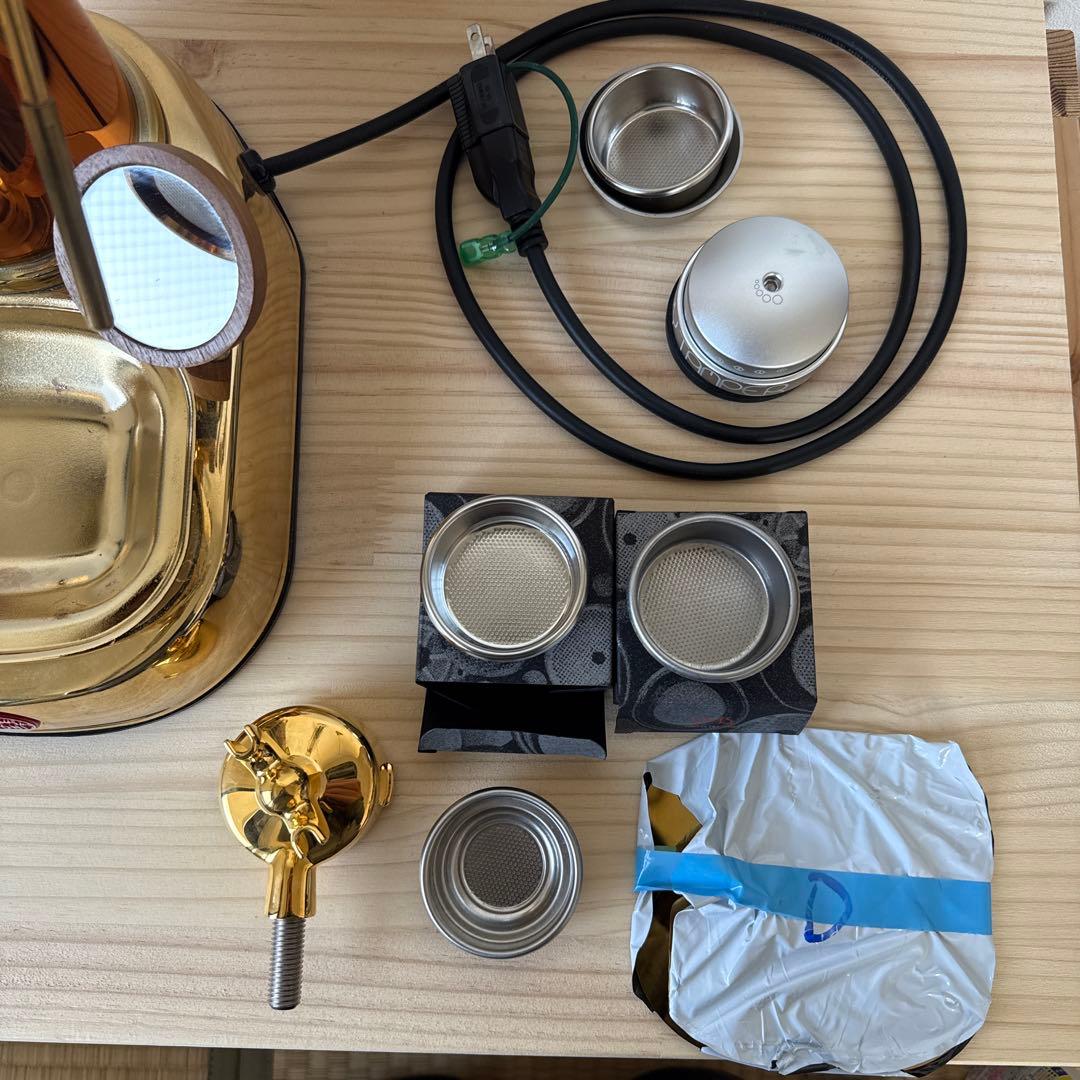 La Pavoni Rame Gold 2021 温度計と圧力計付