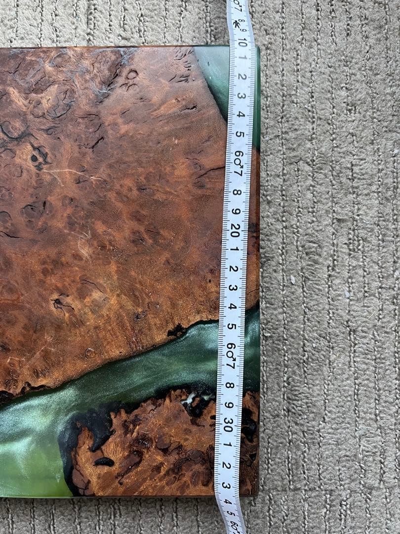 wire ウィレ ウッドレジンプレート 植物 アガベ 塊根植物 台座 美品