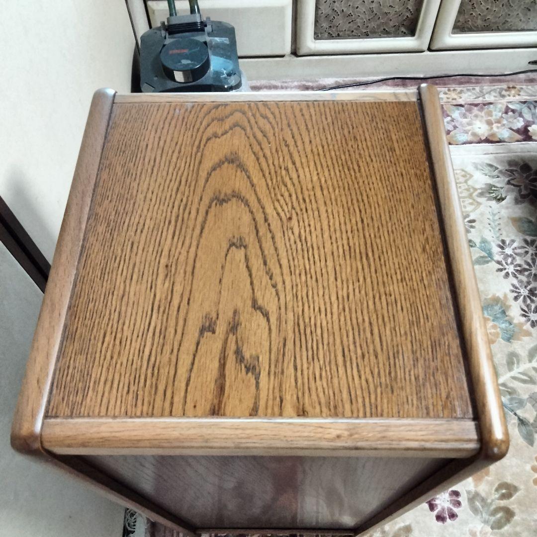 アケボノ工芸　キャビネット 飾り台 電話台 曙工芸製作所 ナラ？オーク？