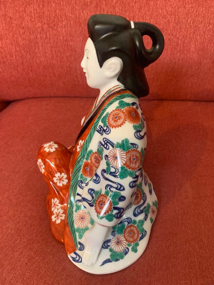 伊万里　人形　林九郎　置物　和物