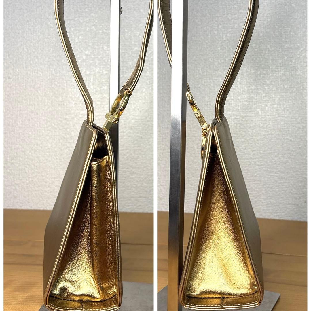 【希少・激レア】サルヴァトーレフェラガモ ガンチーニ ミニハンドバック ゴールド