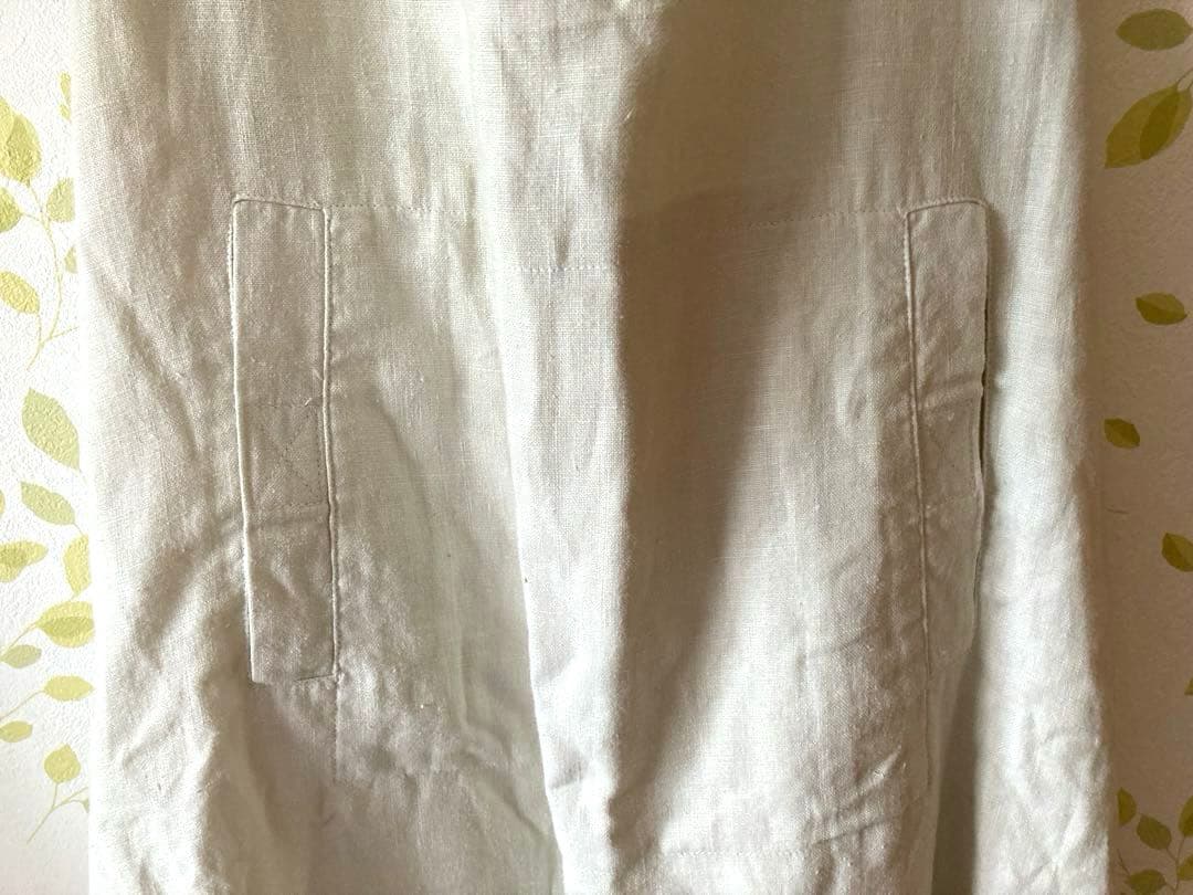 [新品]  Eddie Bauer エプロン　リネン100%　生成