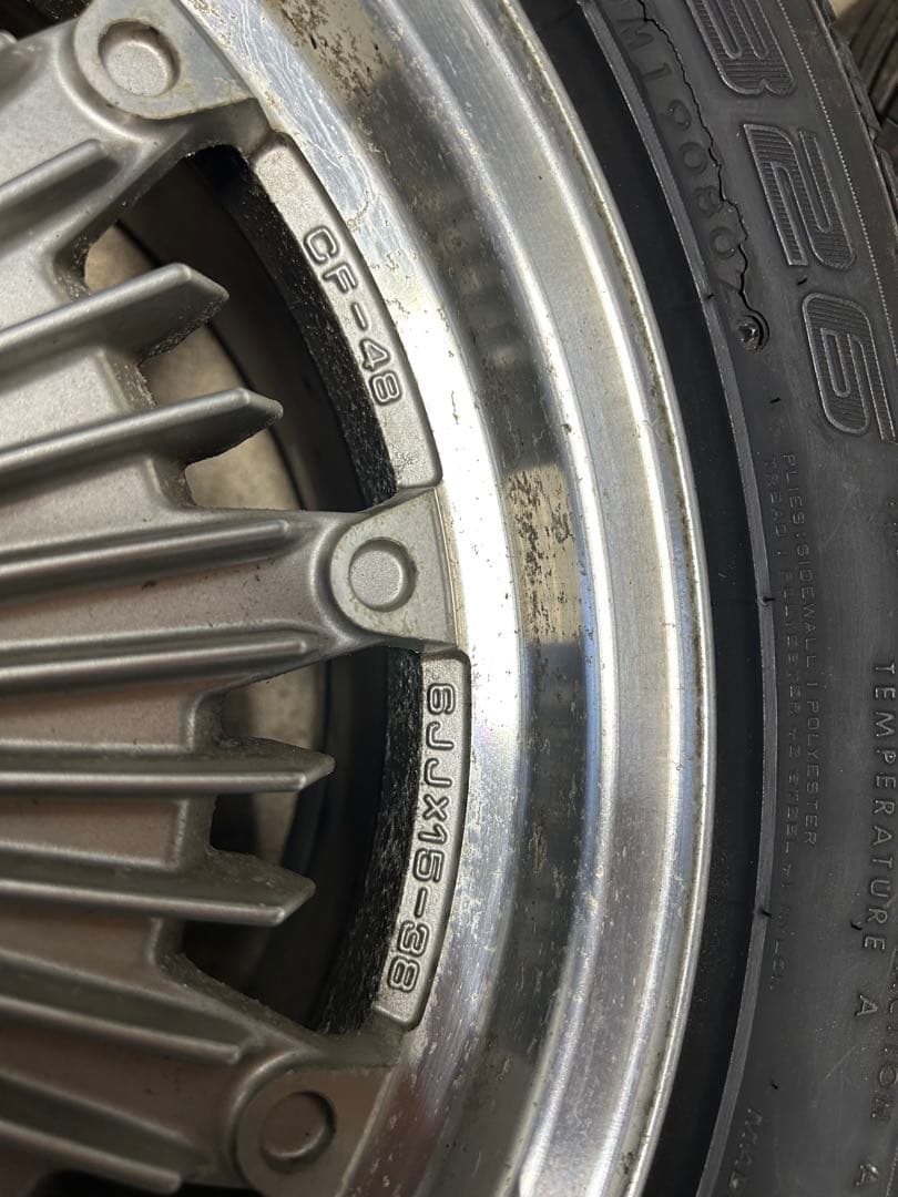 希少 当時物 無限 CF48 15インチ 6J+38 EF CRX デルソル