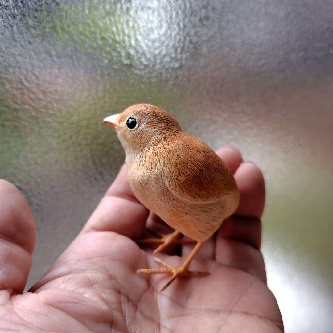 バードカービング ヒヨコ 木彫り