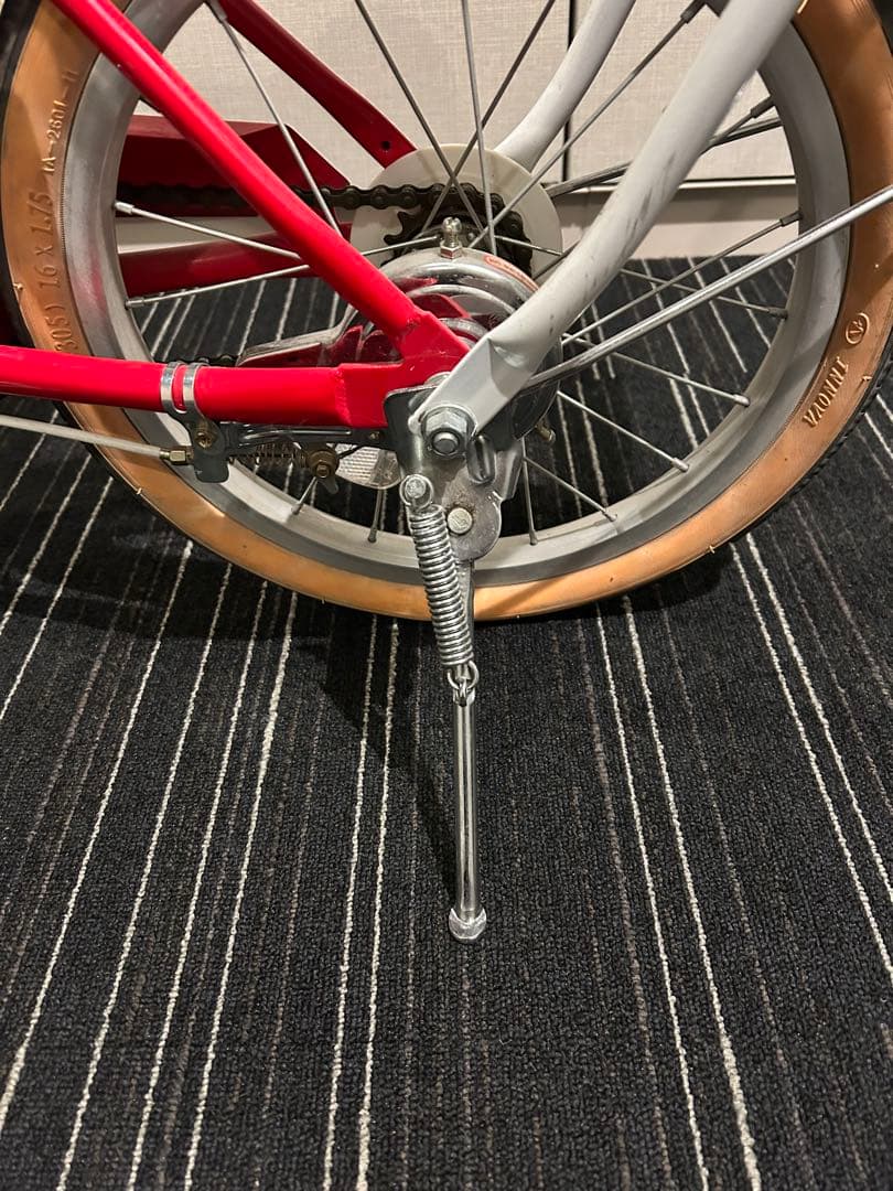 CLAIRE 赤色 幼児用自転車/ 補助輪 補助ハンドル 付き