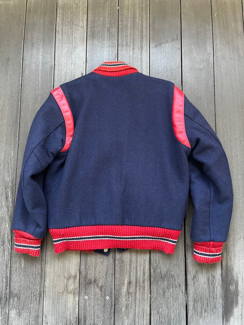 ビンテージ　クリーブランド　インディアンス　旧ロゴ　スタジャン　アメリカ製