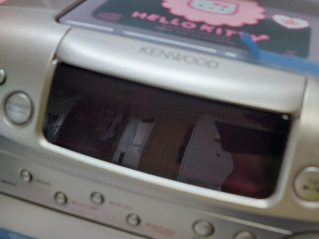 ケンウッド　ハローキティ ピンク　昭和　レトロ　MDX-E3