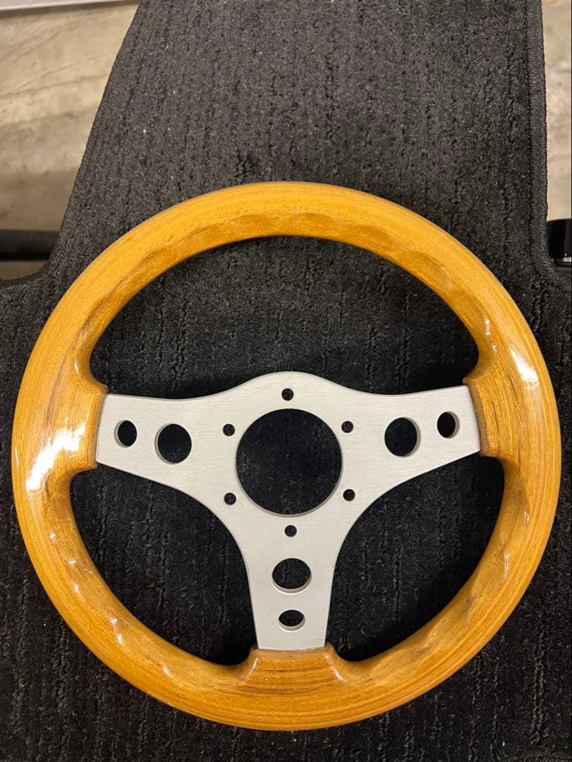 当時物 OBA 丸穴 30パイ ステアリング 旧車 30cm 暴走族 族車