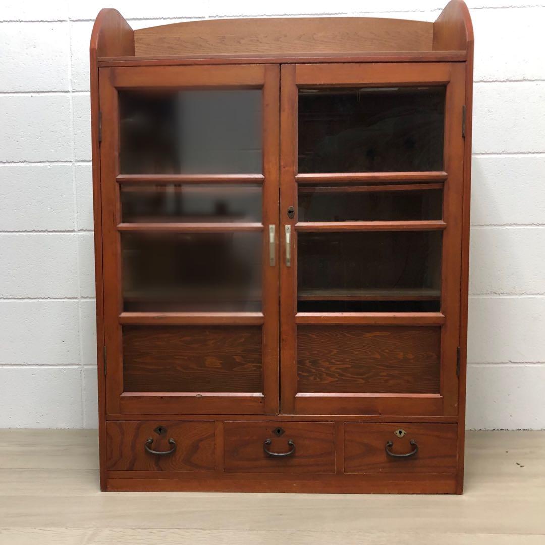 古家具　戸棚　キャビネット　木製　飾り棚　ウッドラック