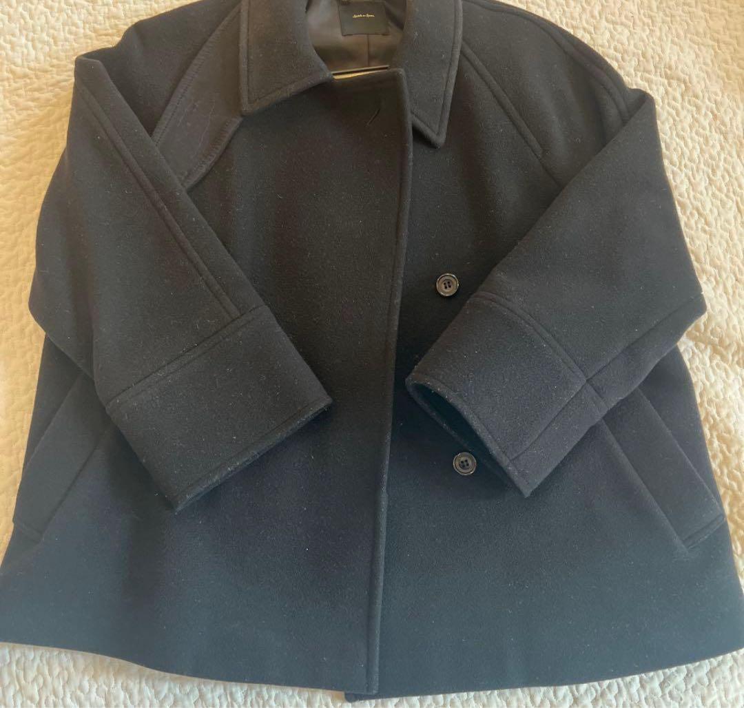 スピックアンドスパン　スタンドカラーショートコート