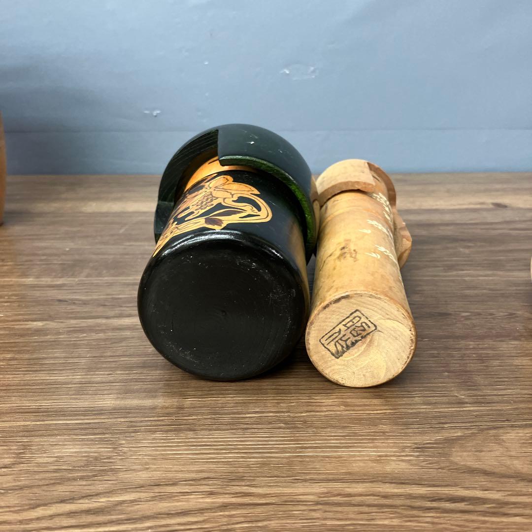 D-3 こけし 郷土玩具 伝統こけし 創作こけし 木製人形 9体セット 大量