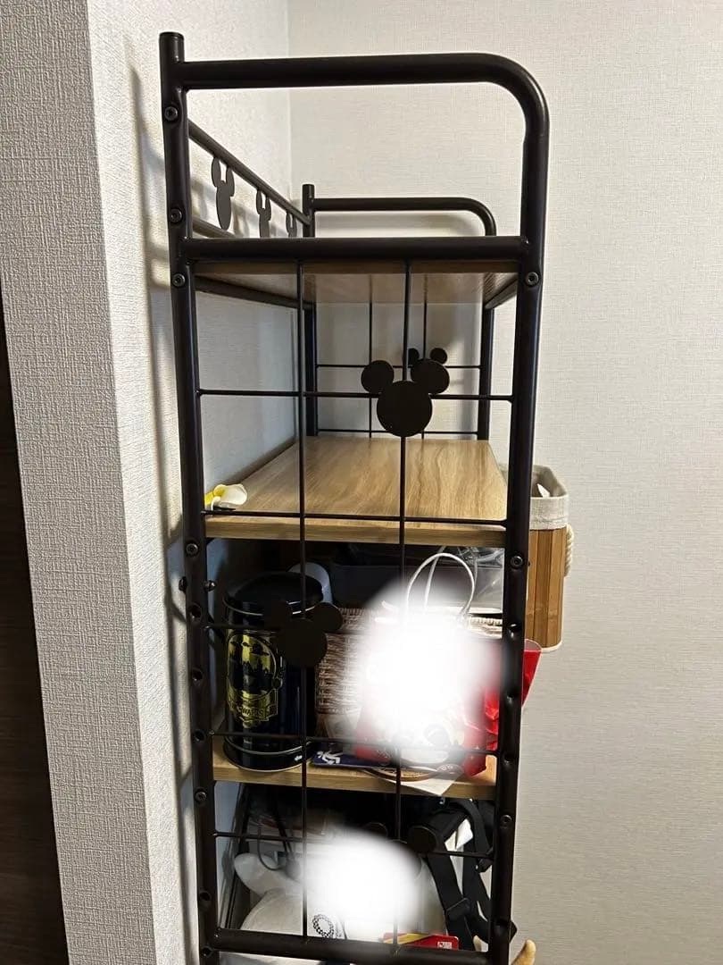 ベルメゾン　アイアンシェルフ　Ｂ／６０×１７０　ディズニー　ミッキーマウス
