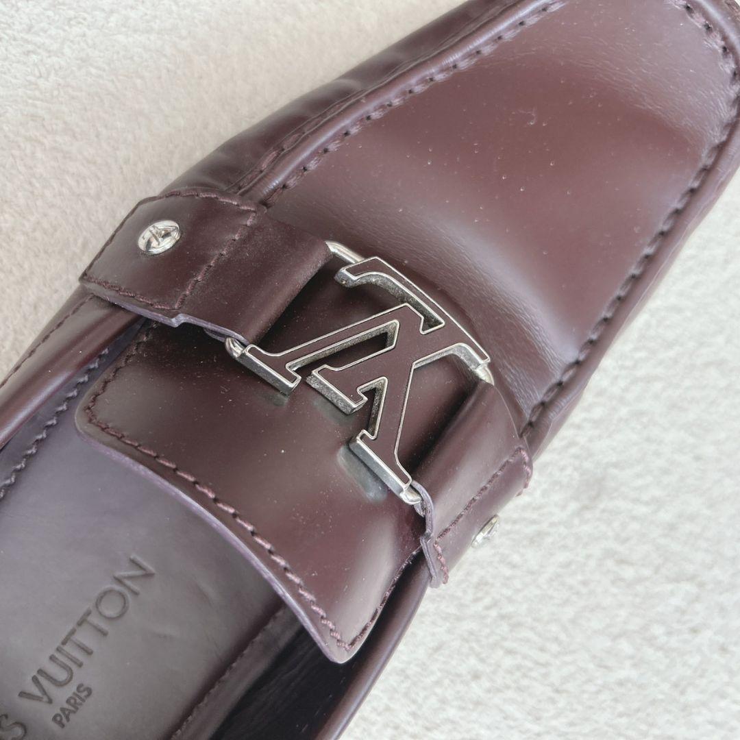 極美品 ルイヴィトンLOUIS VUITTON レザー モカシン シューズ 革靴