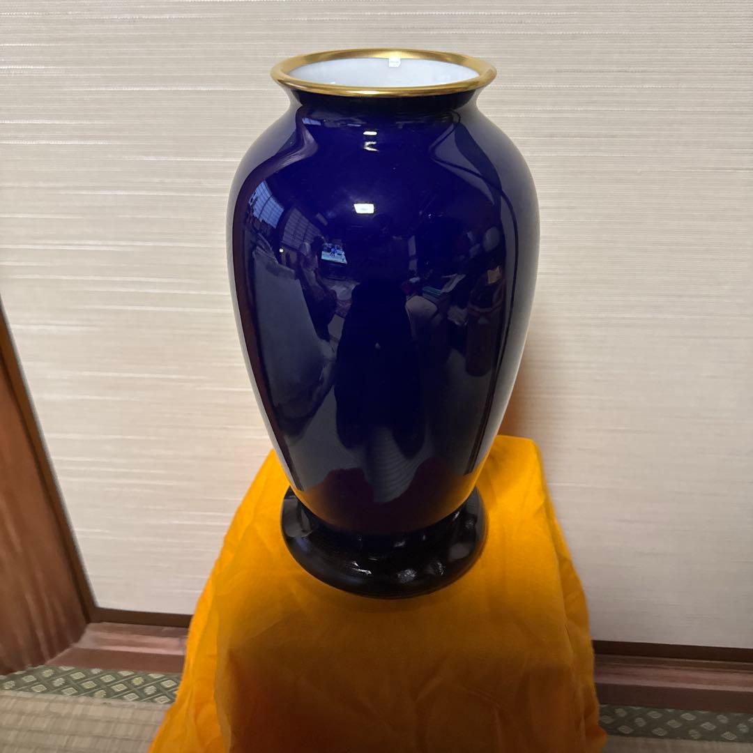 宮家　御下賜品　秋篠宮家　家紋入り花瓶