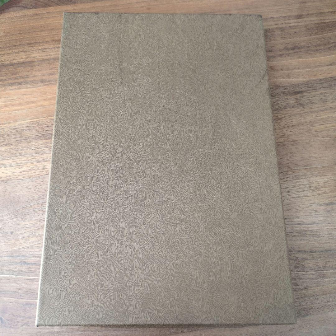 新品未使用 箱入り 印伝 　甲州印伝 印傳屋 　合切袋（大）　巾着　とんぼ　紺