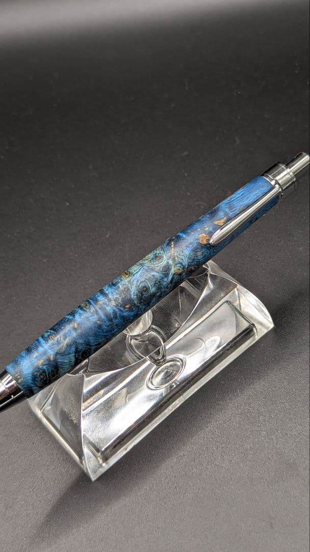 442ペン工房翌檜　スタビライズドウッドバーチバール　木軸シャーペン　ボールペン