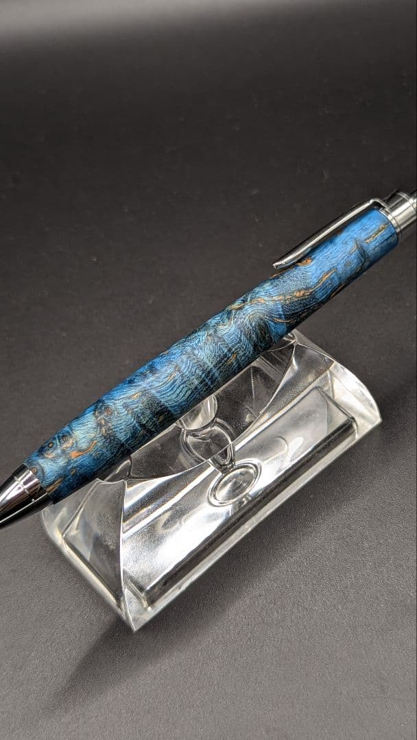 442ペン工房翌檜　スタビライズドウッドバーチバール　木軸シャーペン　ボールペン