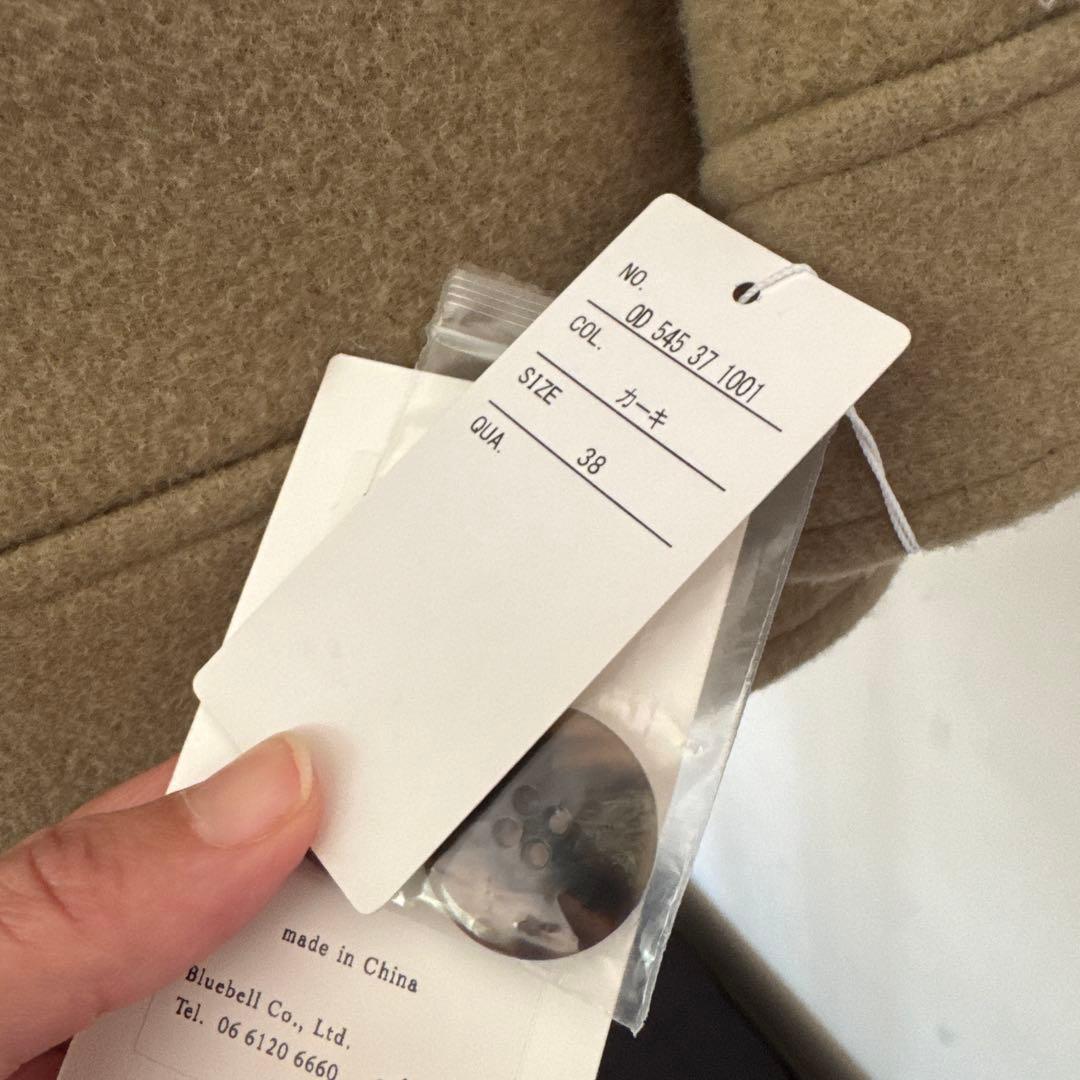 新品⭐︎simウールモッサジップジャケット オリーブカーキウール混合コート