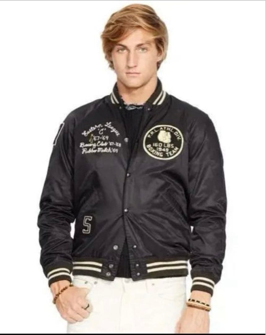希少 Polo Ralph Lauren ボクシング　スタジャン　リバーシブル