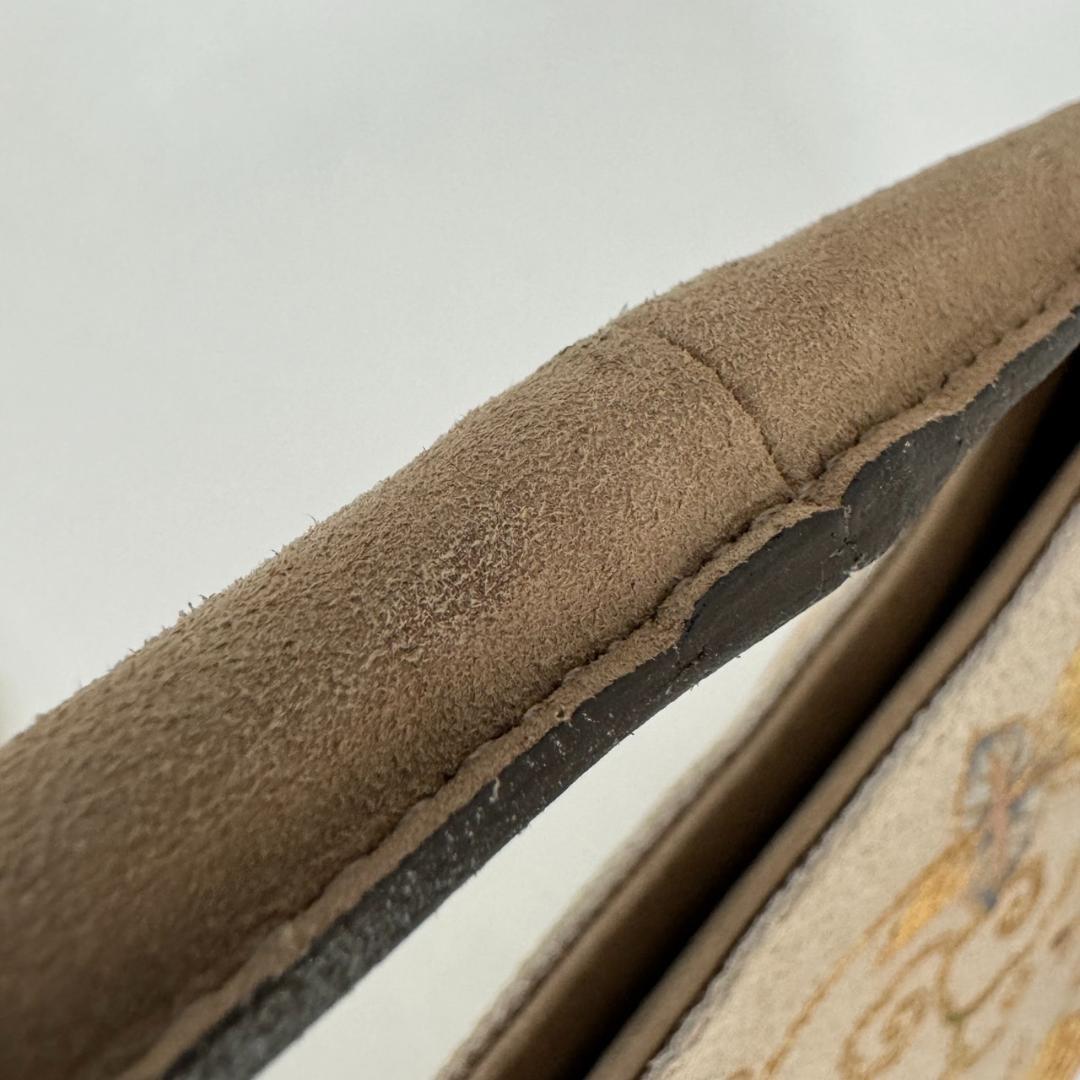 小*家様 OKAJIMA 岡重 オカジマ ハンドバッグ 和装 ベージュ シルク