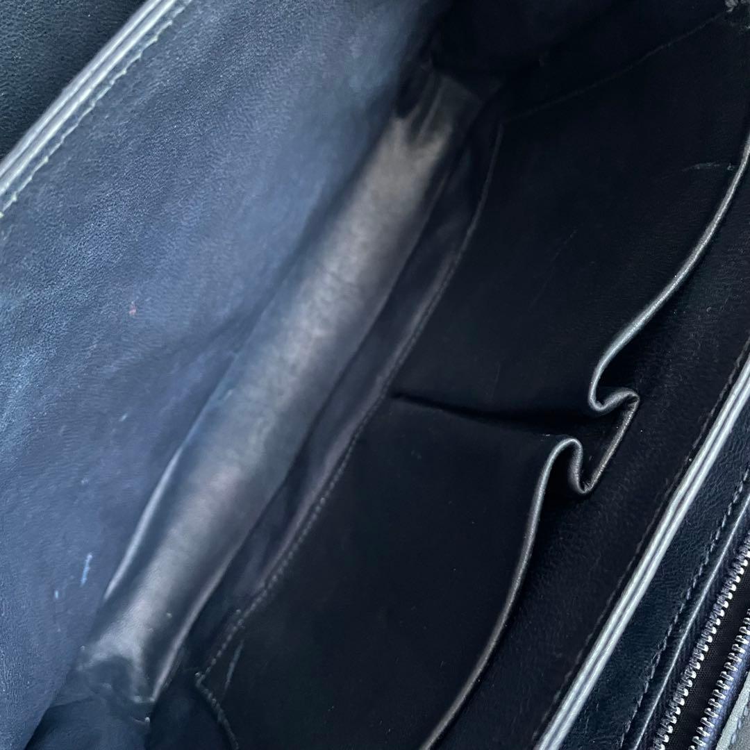 ✨極美品✨　CELINE ショルダーバッグ　馬車金具　紺　レザー　ビンテージ