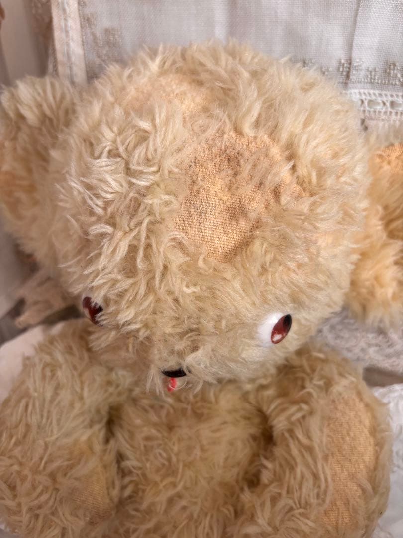 週末迄❤️ 謎の可愛い子　ポンチ目　アンティークベア　ヴィンテージ