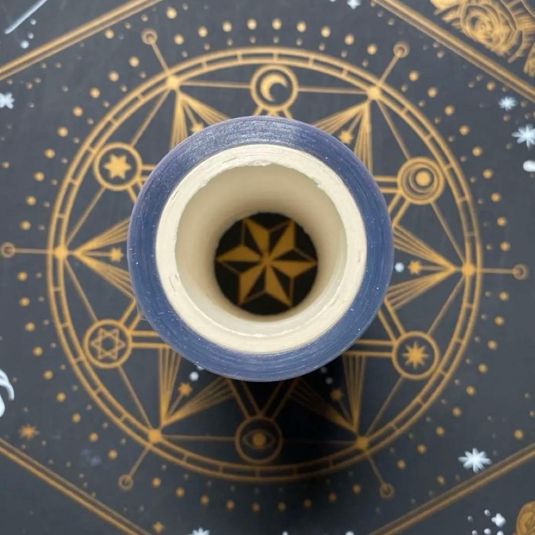 【9248】海外　マステ　中古巻　貝殻光マスキングテープ　紫　装飾系