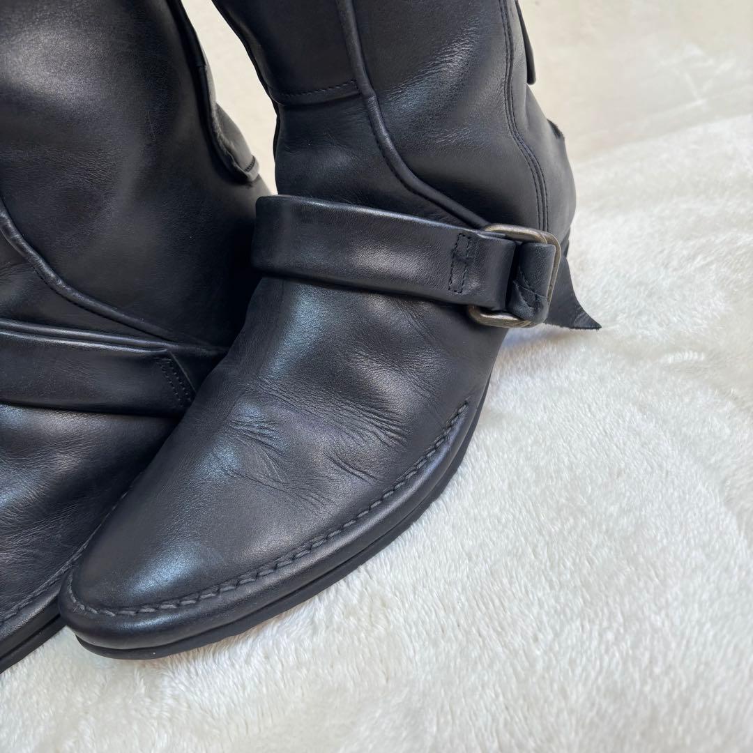 Pippi ピッピ 本革ロングエンジニアブーツ Vibram 黒 M 美品