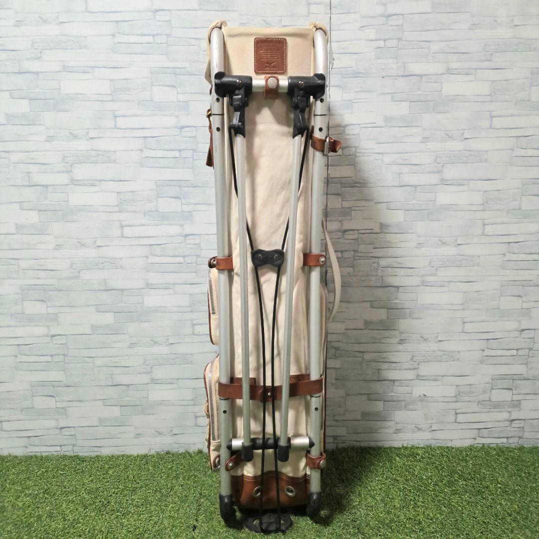 【希少】ミズノ フレームウォーカー × 木の庄帆布 キャディバッグ スタンド式