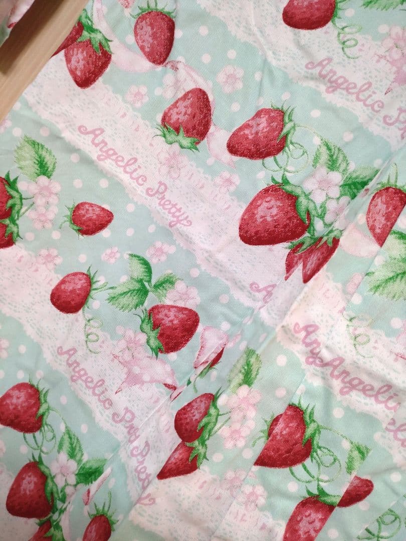 Angelic Pretty いちごミルフィーユ 浴衣・作り帯セット ミント