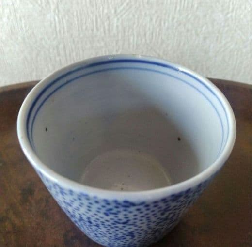 古伊万里染付印判小紋柄蕎麦猪口江戸時代幕末明治