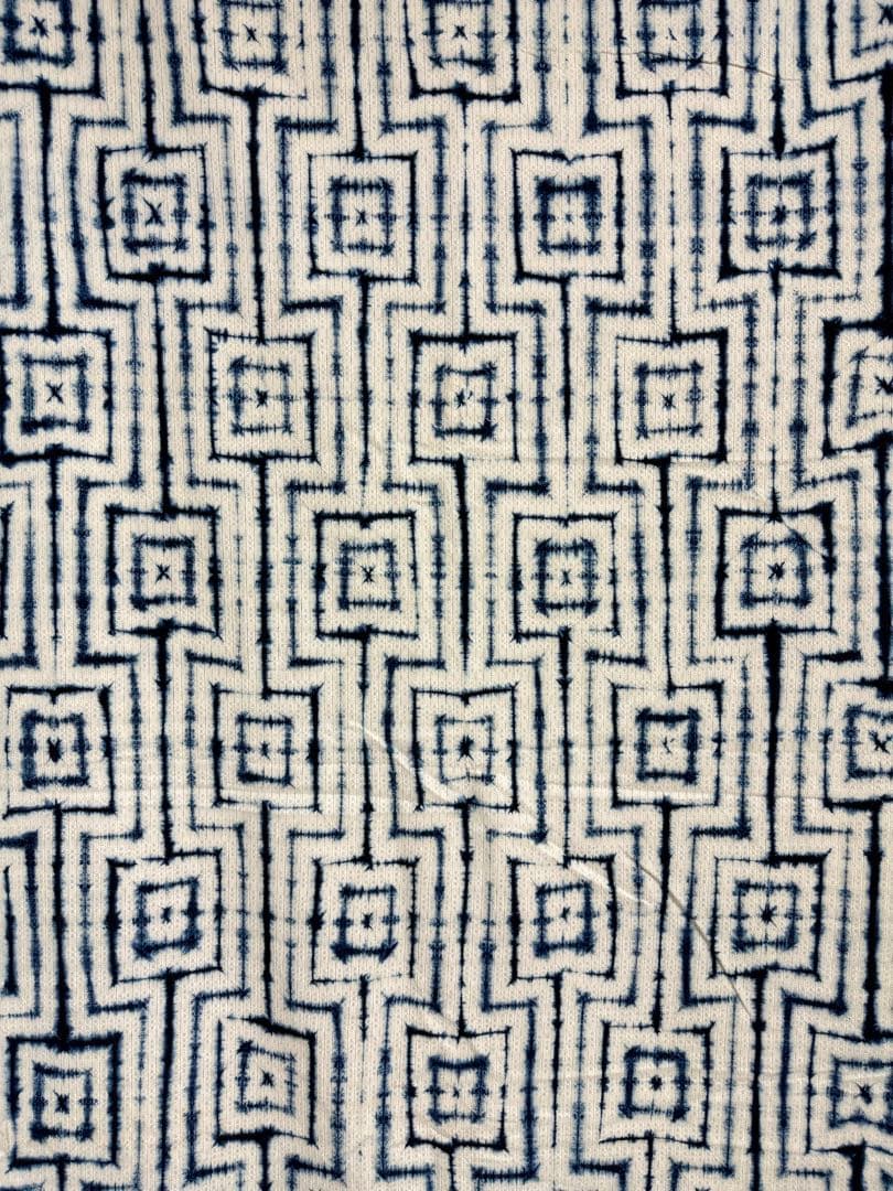 N 「片野絞り」民藝 藍染絞り職人 片野かほり 藍染絞り布 国展 有松絞り