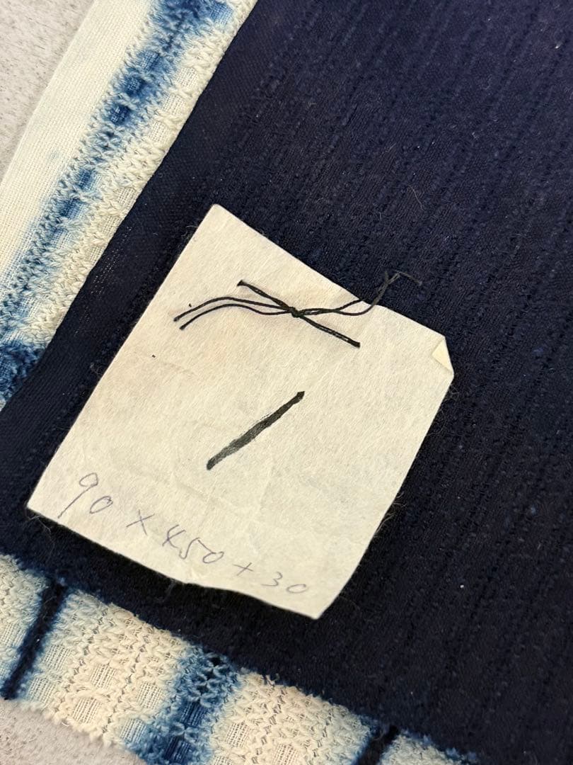 N 「片野絞り」民藝 藍染絞り職人 片野かほり 藍染絞り布 国展 有松絞り